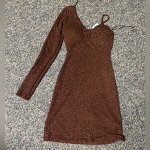 Sparkly brown dress